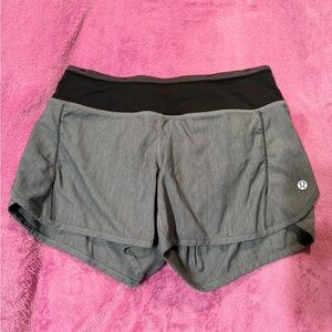 lululemon athletica Black and Gray Women's Athletic Shorts #567